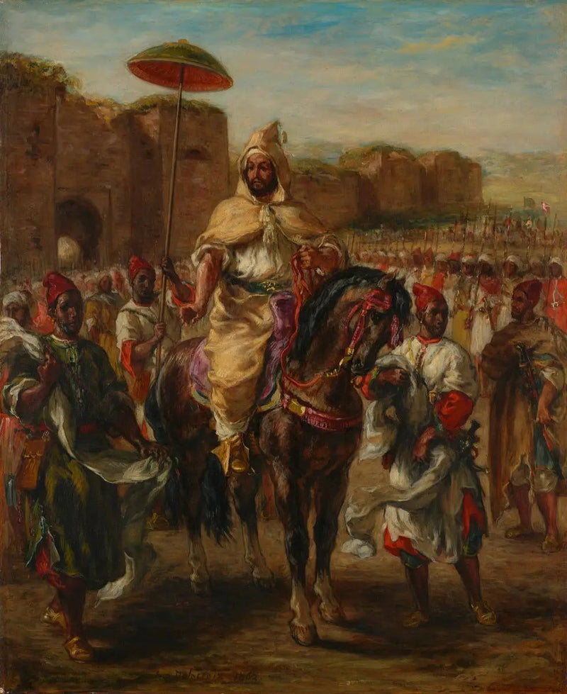 بورتريه السلطان المغربي - يوجين ديلاكروا