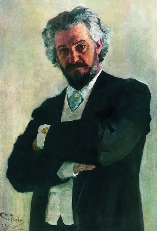 Portrait du violoncelliste Aleksander Valerianovich Wierzbiłłowicz - Ilya Repin - Alpha Reproduction