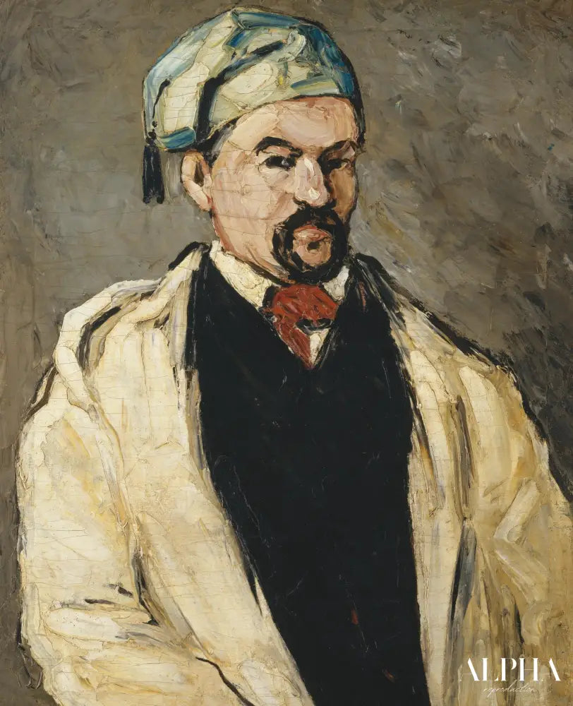 Portrait d'un homme à la casquette bleue - Paul Cézanne - Reproductions de tableaux et peintures haut de gamme