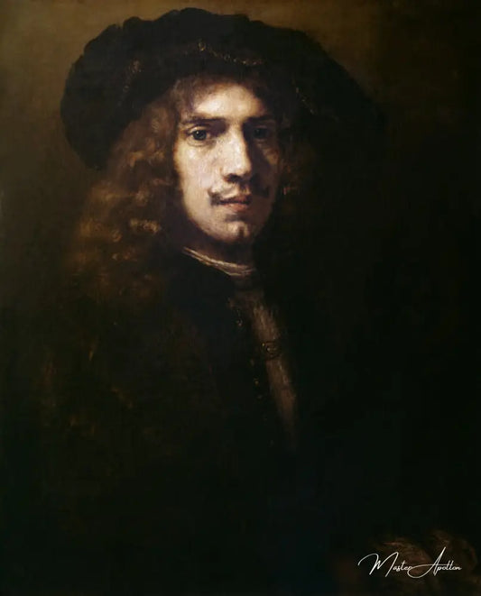 Portrait d'un jeune homme - Rembrandt van Rijn - Reproductions de tableaux et peintures haut de gamme