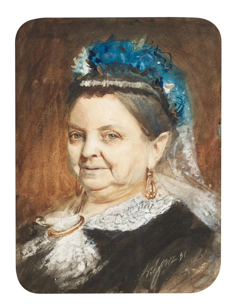 بورتريه لامرأة مسنّة - أندرس زورن