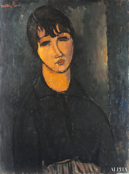 Portrait d'une domestique - Amedeo Modigliani - Reproductions de tableaux et peintures haut de gamme