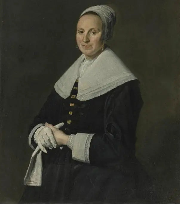 Portrait d’une femme avec des gants - Frans Hals - Alpha Reproduction