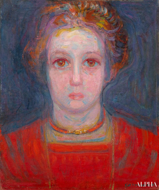 Portrait d'une fille 1908 - Mondrian - Reproductions de tableaux et peintures haut de gamme