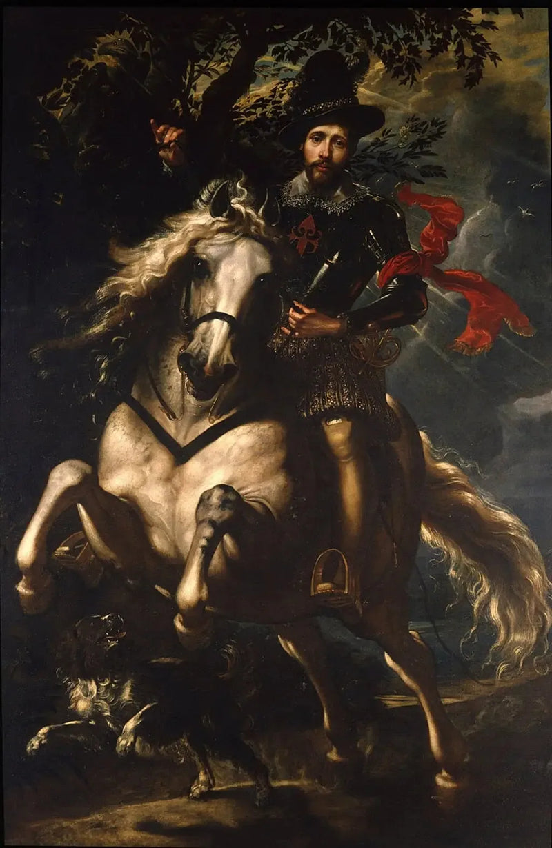 Portrait équestre de Giovanni Carlo Doria - بيتر بول روبنز