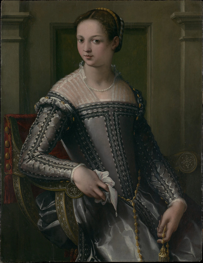 Portrait de femme - Italian (Florentine) Painter (possibly Jacopo Zucchi, Florence 1541–1590 Rome)