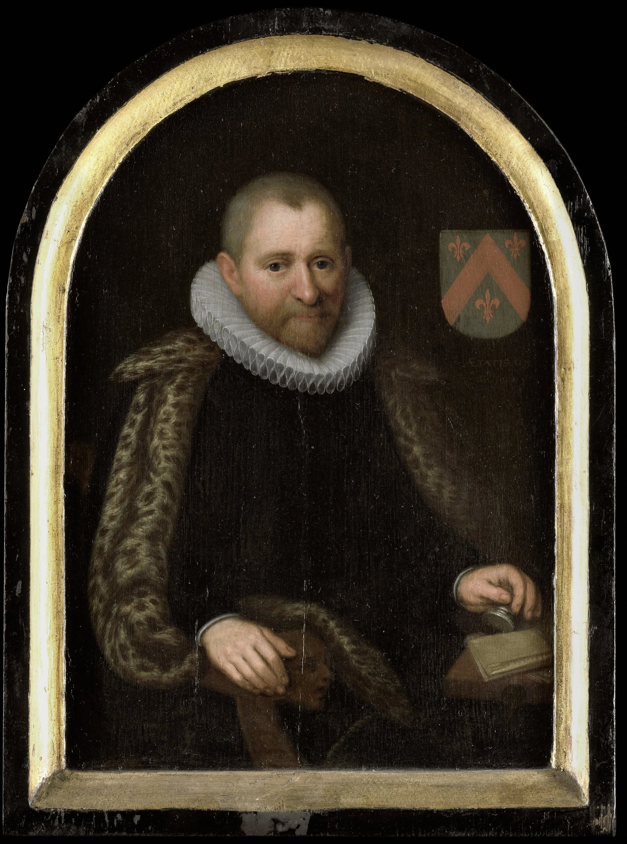 Portrait de Gerrit Willemsz Overrijn van Schoterbosch (vers 1538-1611) - Cornelis Engelsz.