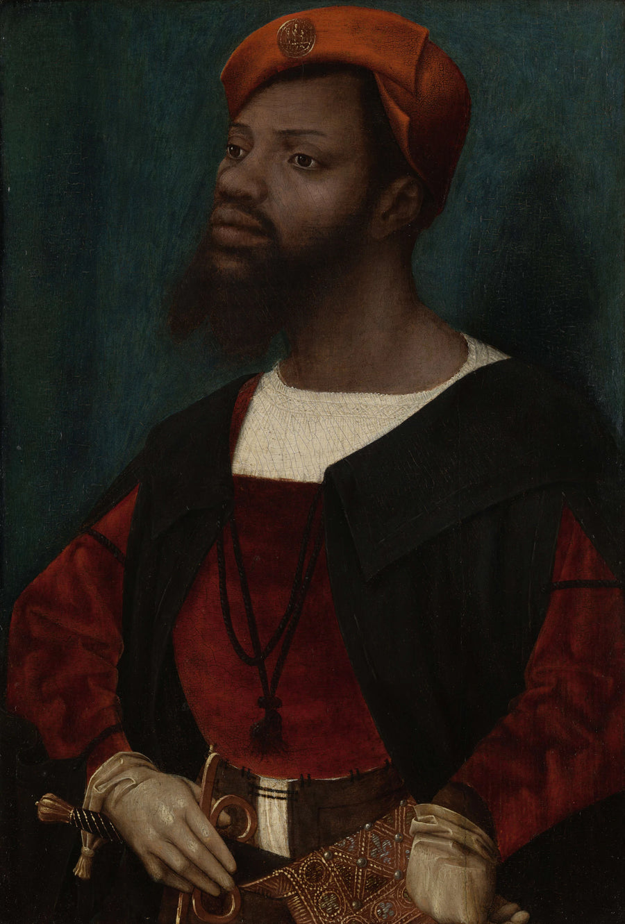 Portrait d'un homme africain (Christophle le More ?) - Jan Mostaert