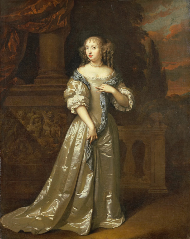 Portrait de Lady Philippina Staunton, épouse de Roelof van Arkel, seigneur de Burgst - Caspar Netscher