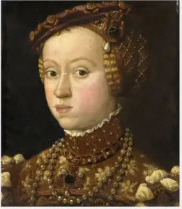بورتريه لأرشيدوقة آنا (1528-1590)، ابنة الملك فرديناند الأول من النمسا - جوزيبي أرجيمبولدو