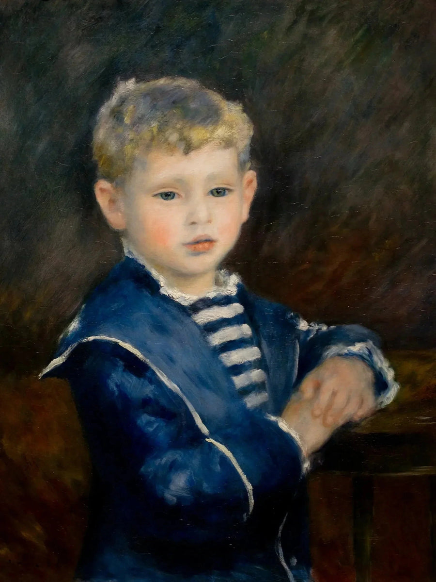 Portrait de Paul Haviland enfant peint par Renoir en 1884, Nelson-Atkins Museum 55-41