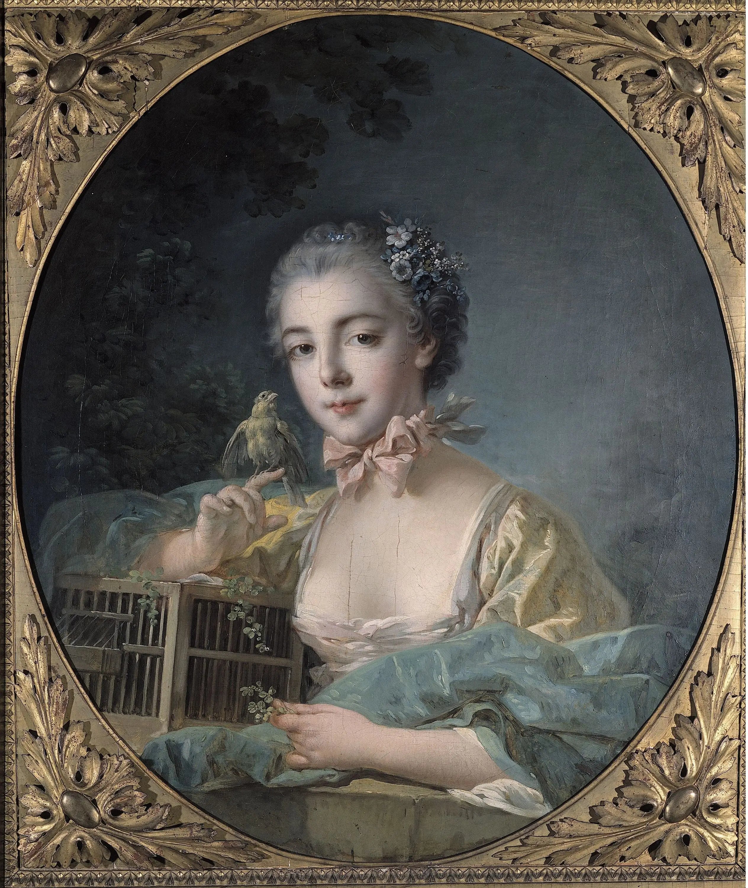 Portrait présumé de Marie-Émilie Baudouin fille du peintre - François Boucher - Alpha Reproduction
