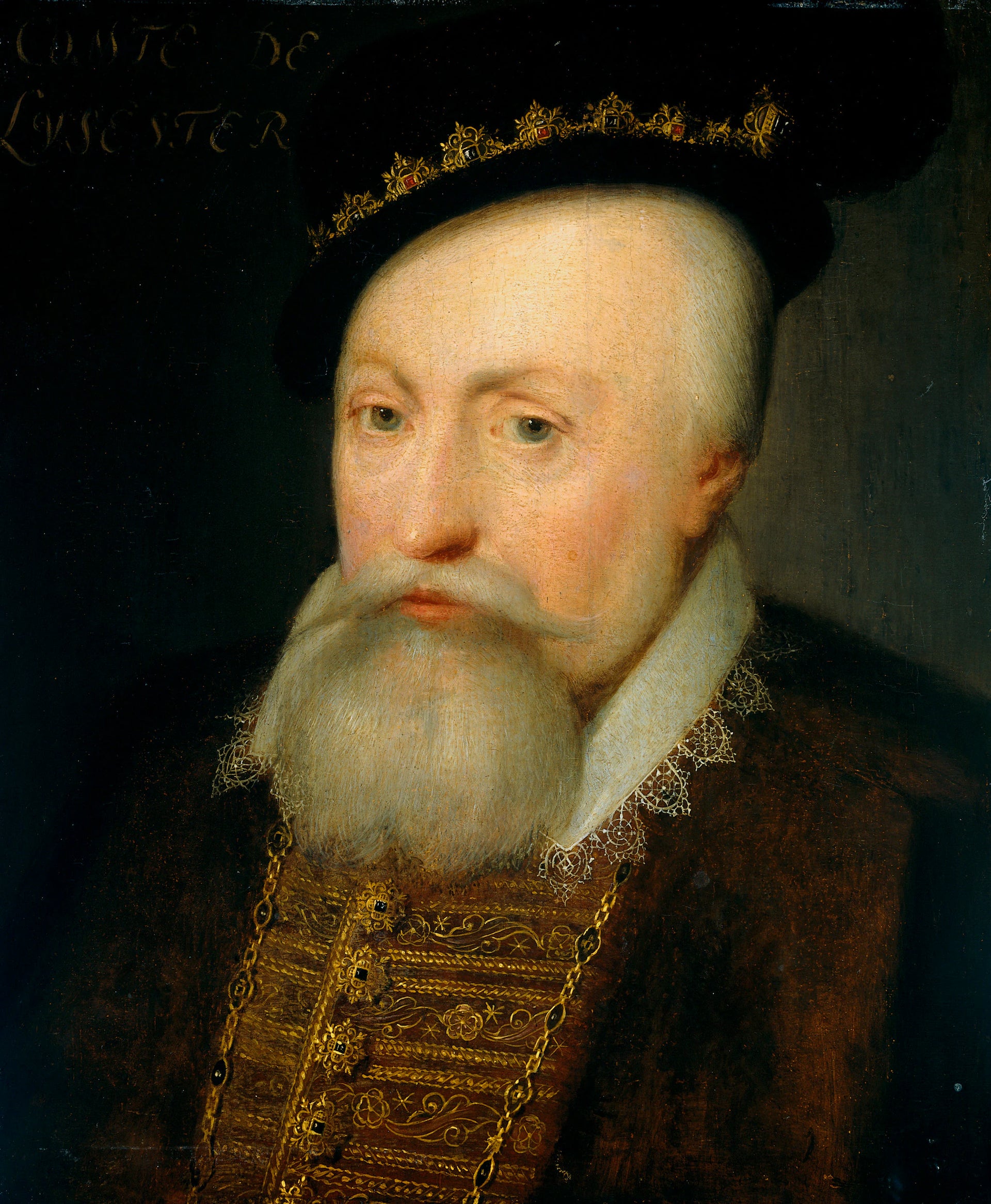 Portrait de Robert Dudley (1532-88), comte de Leicester - Jan van Ravesteyn