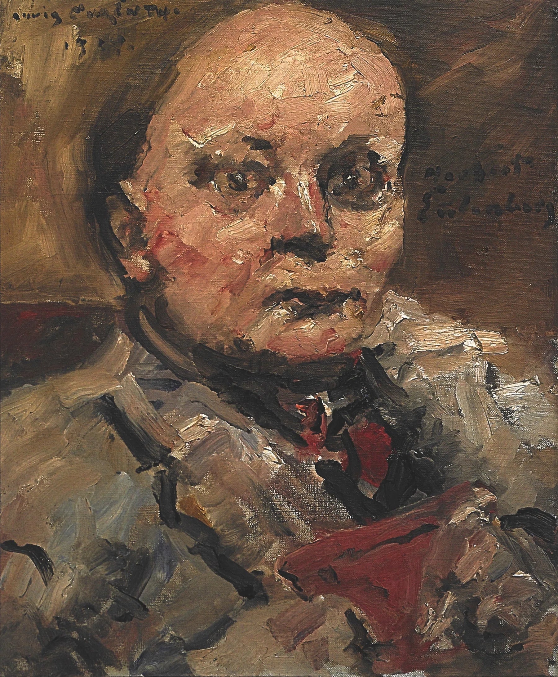 Porträt des Dichters Herbert Eulenberg - Lovis Corinth image 1 reproduction de peinture à l’huile