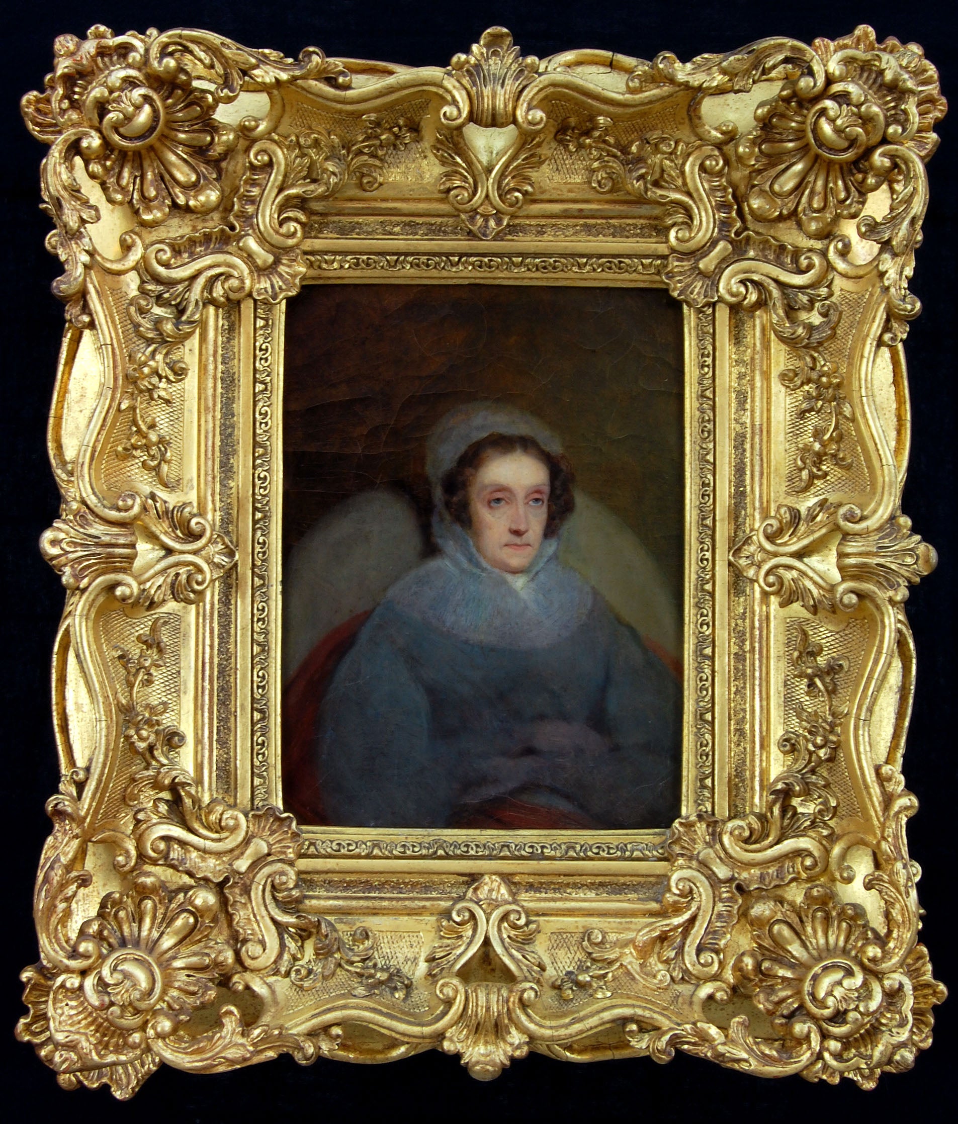 Portret van de moeder van de kunstenaar, Cornelia Scheffer-Lamme - Ary Scheffer image 1 copie de tableau peinte à la main