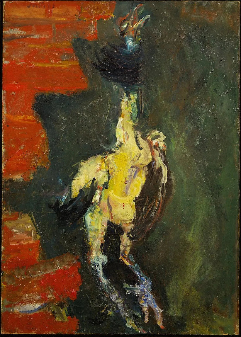 Poulet pendu devant un mur de briques - Chaïm Soutine image 1 copie peinte à la main à l’huile