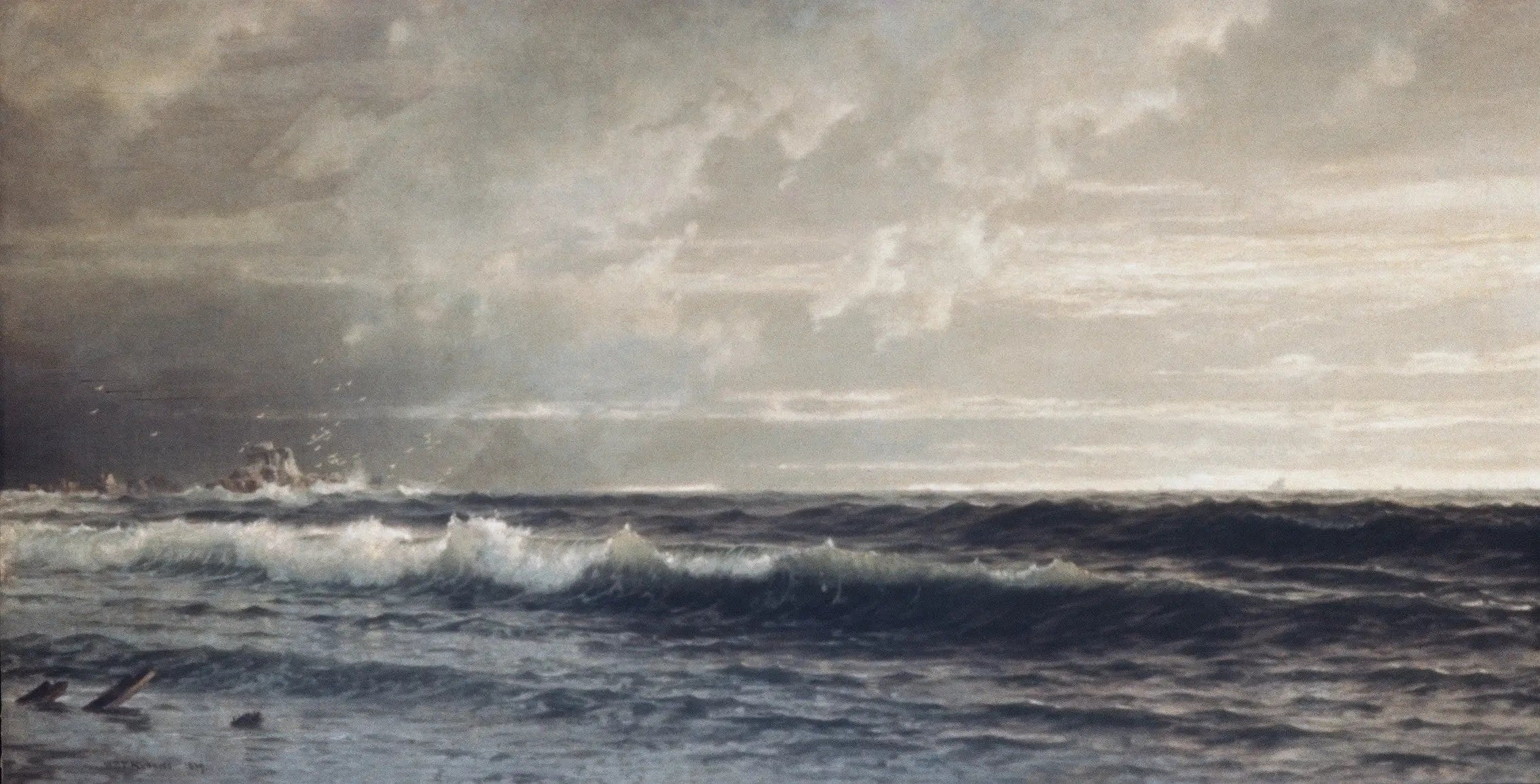 Près de Land's End, Cornouailles - William Trost Richards image 1 copie peinte à la main à l’huile