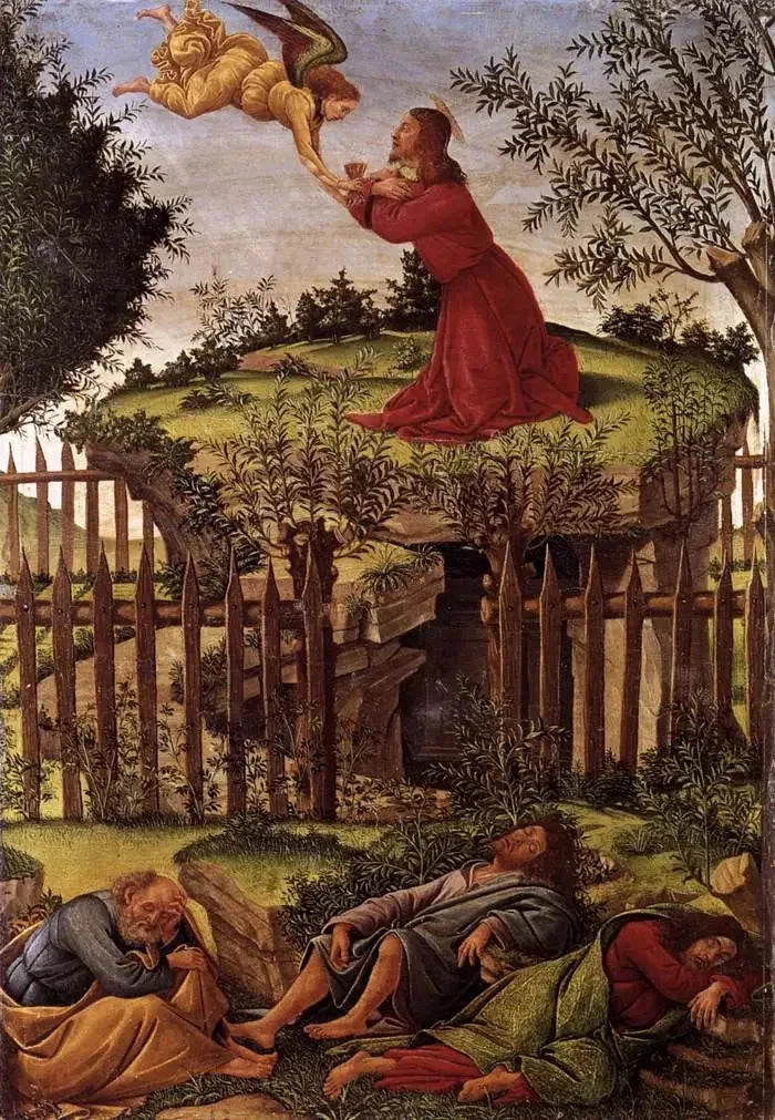 La Prière au jardin des Oliviers de Sandro Botticelli, Grenade – reproduction peinture à l’huile sur toile