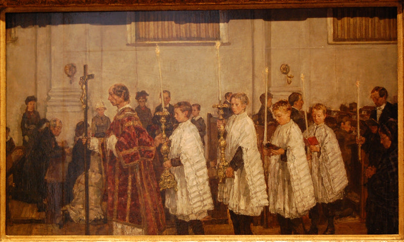 Procession dans l'église vieille-catholique de La Haye - Isaac Israëls
