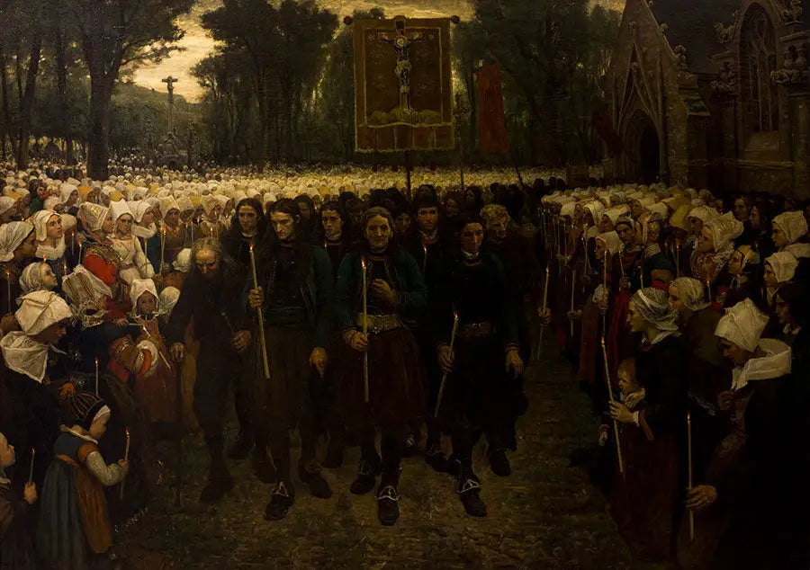 Procession du Pardon en Bretagne - Jules Breton - Alpha Reproduction