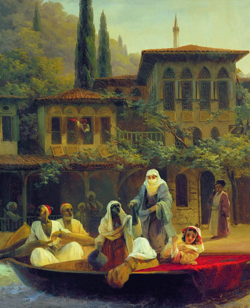 نزهة على متن قارب في كومكابي في القسطنطينية - إيفان إيفازوفسكي