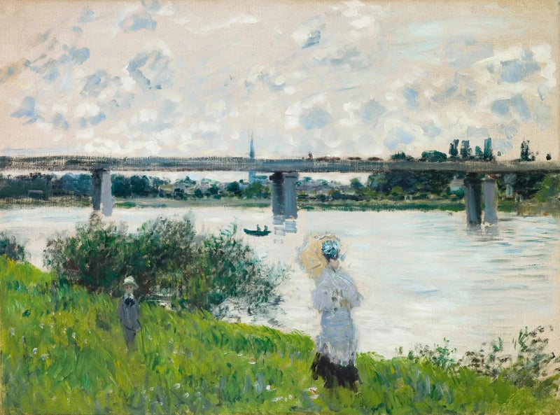المشي إلى جسر السكة الحديد في Argenteuil W321 - كلود مونيه