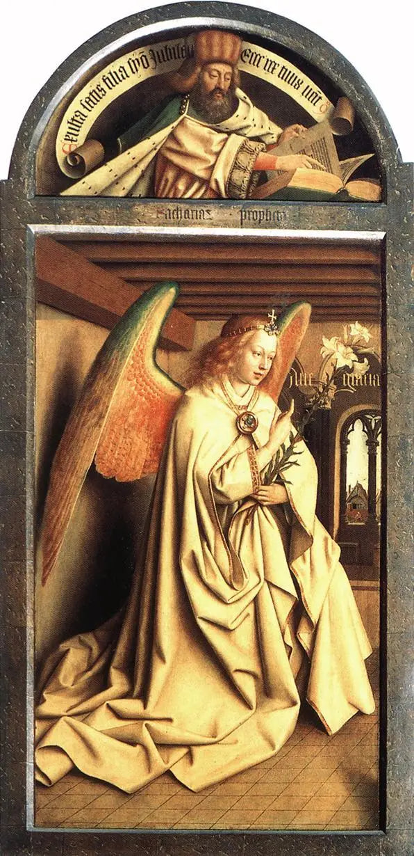 Prophète Zacharie ; Ange de l’Annonciation - Jan van Eyck - Alpha Reproduction