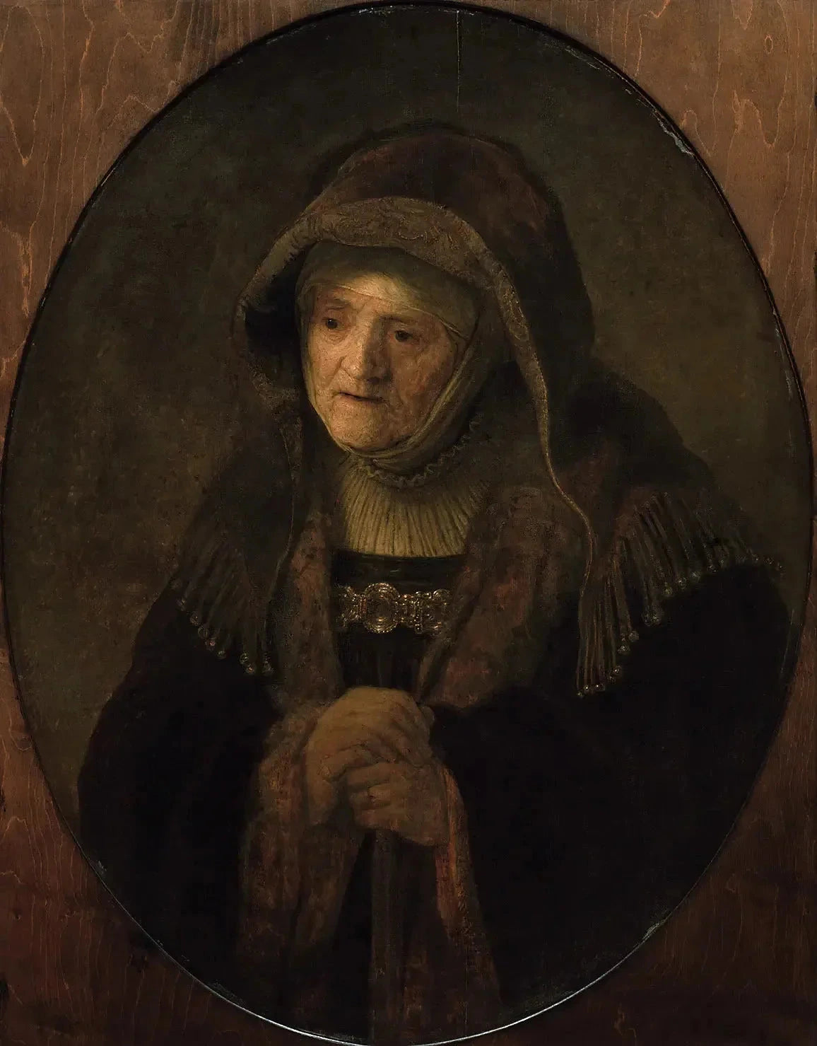 La Prophétesse Anne — version de Vienne, Rembrandt et atelier, datée 1639