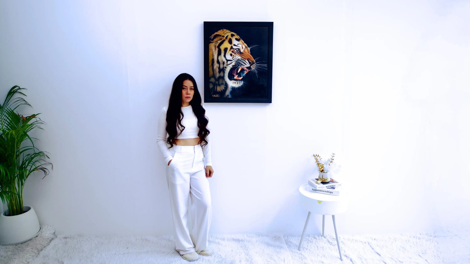 Puissance du Tigre | 50 x 70 cm image 3 copie peinte à la main à l’huile