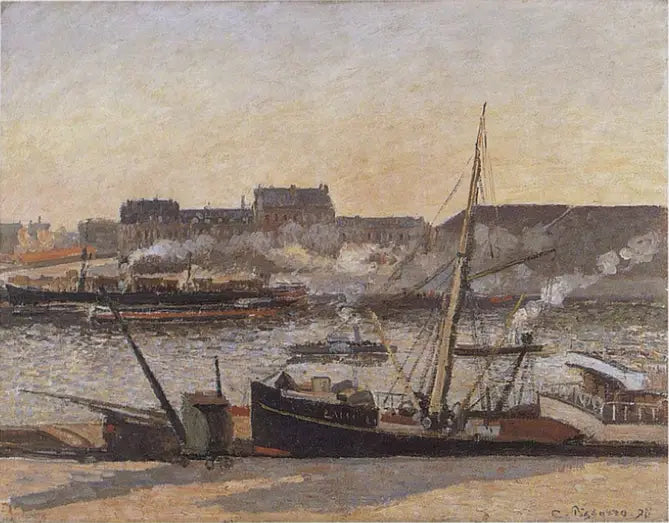 رصيف البورصة، روان، بعد الظهر - كاميل بيسارو