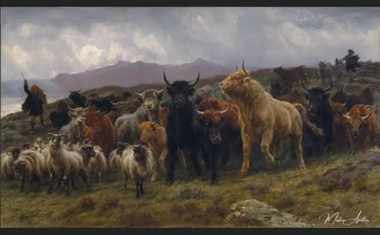 Highland Raid - Rosa Bonheur - Reproductions de tableaux et peintures haut de gamme