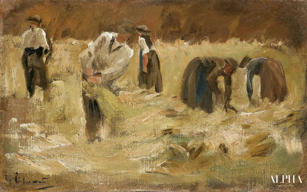 Récolte des céréales - Max Liebermann - Reproductions de tableaux et peintures haut de gamme