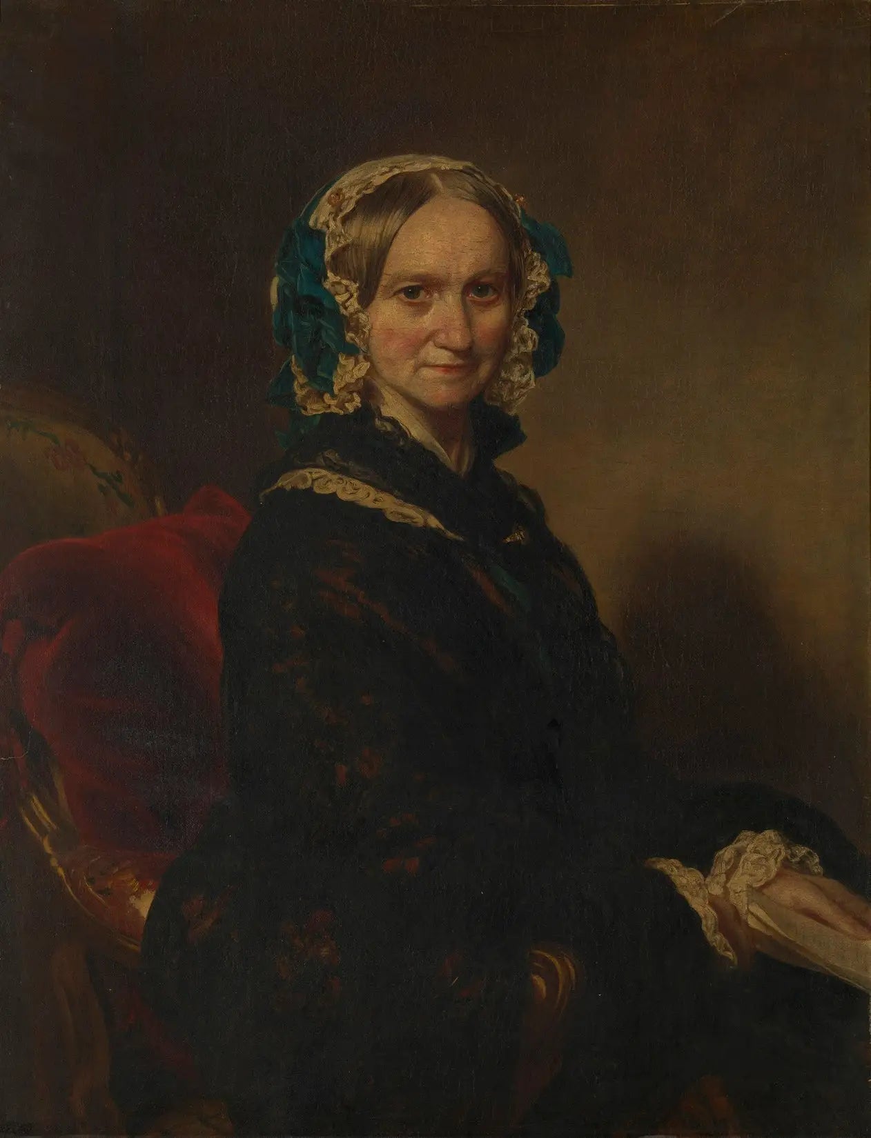 Reine Adélaïde (1792-1849) - Franz Xaver Winterhalter image 1 copie de tableau peinte à la main