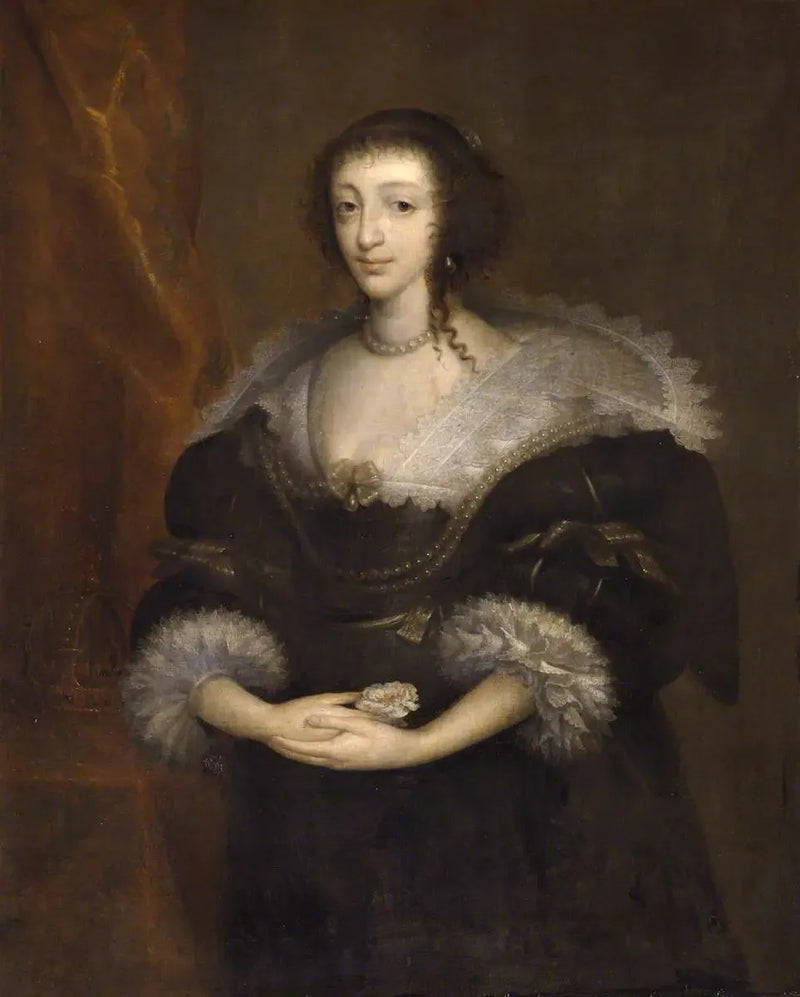 الملكة هنرييت ماريا (1609–1669)، زوجة الملك شارل الأول - أنطون فان دايك