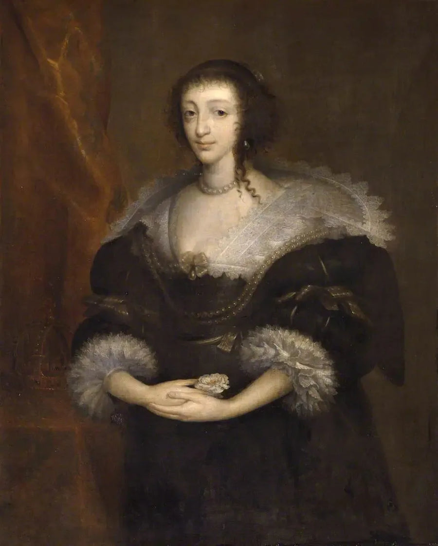 الملكة هنرييت ماريا (1609–1669)، زوجة الملك شارل الأول - أنطون فان دايك