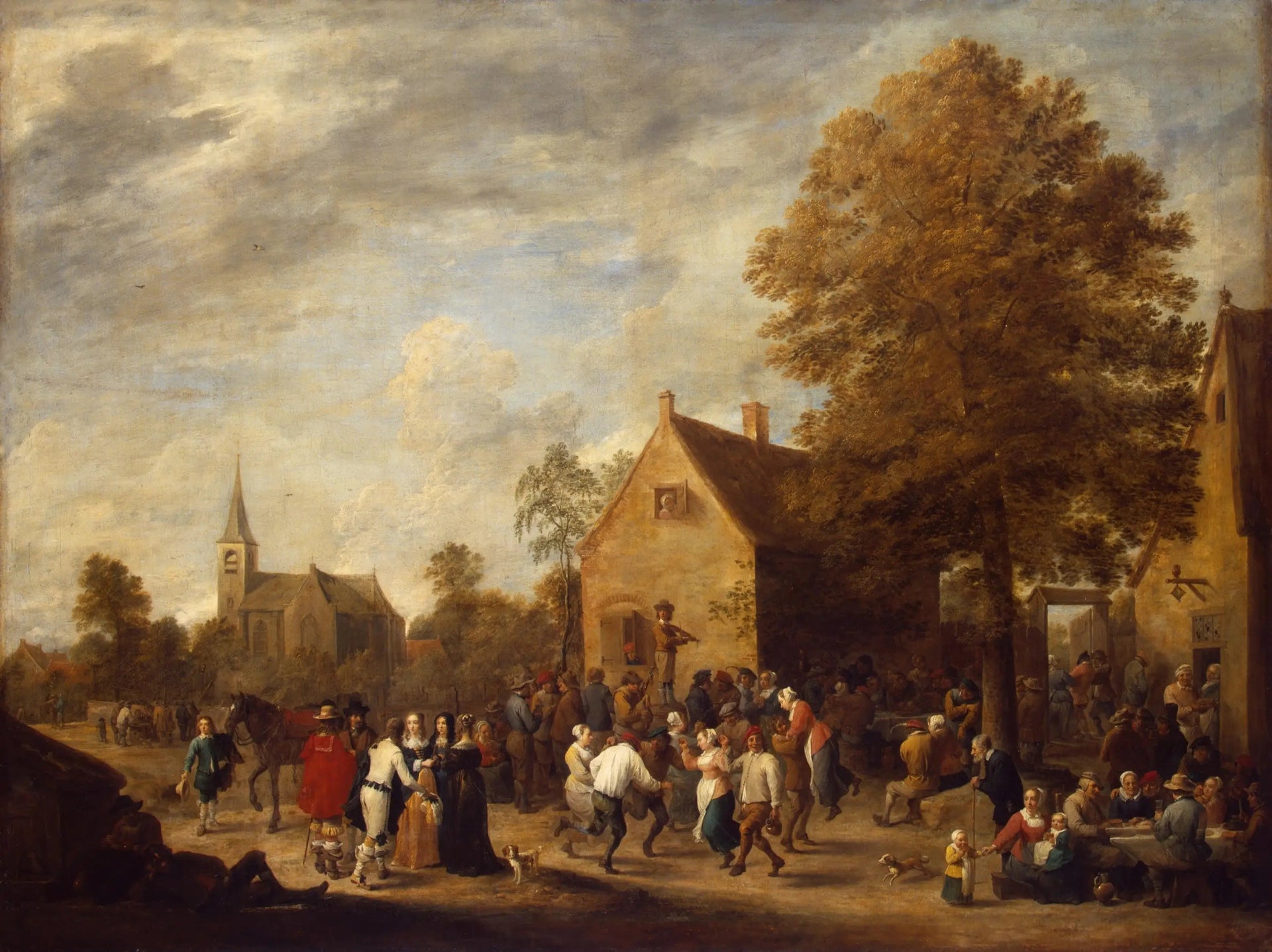 Réjouissance Flamande - David Teniers le Jeune image 1 copie de tableau peinte à la main