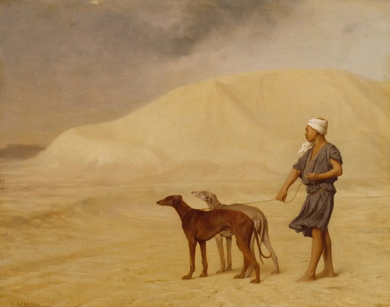 تبادل الكلاب في الصحراء - جان-ليون جيروم