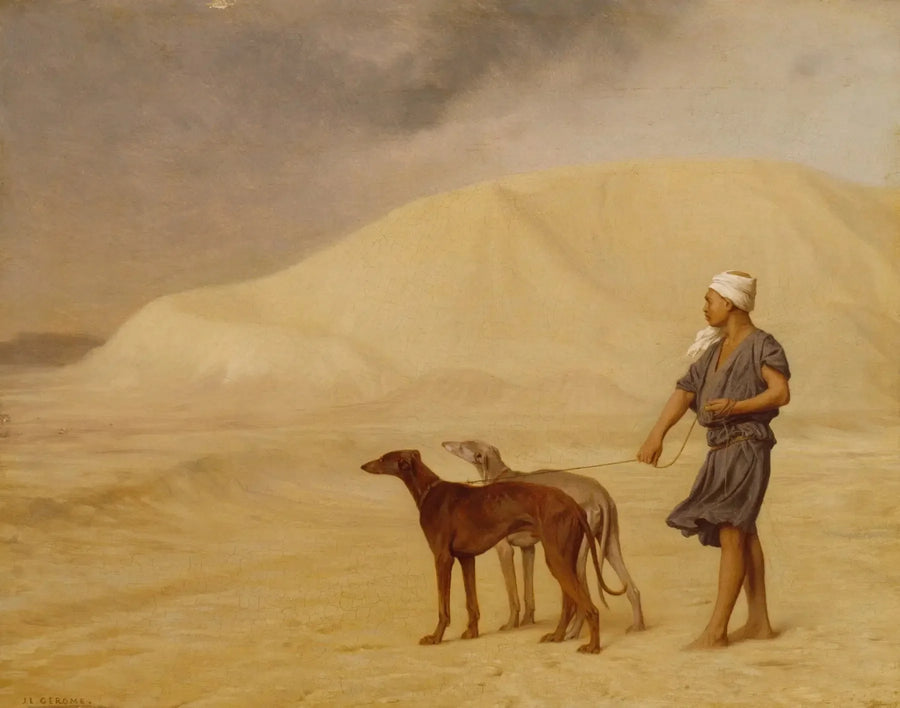 تبادل الكلاب في الصحراء - جان-ليون جيروم