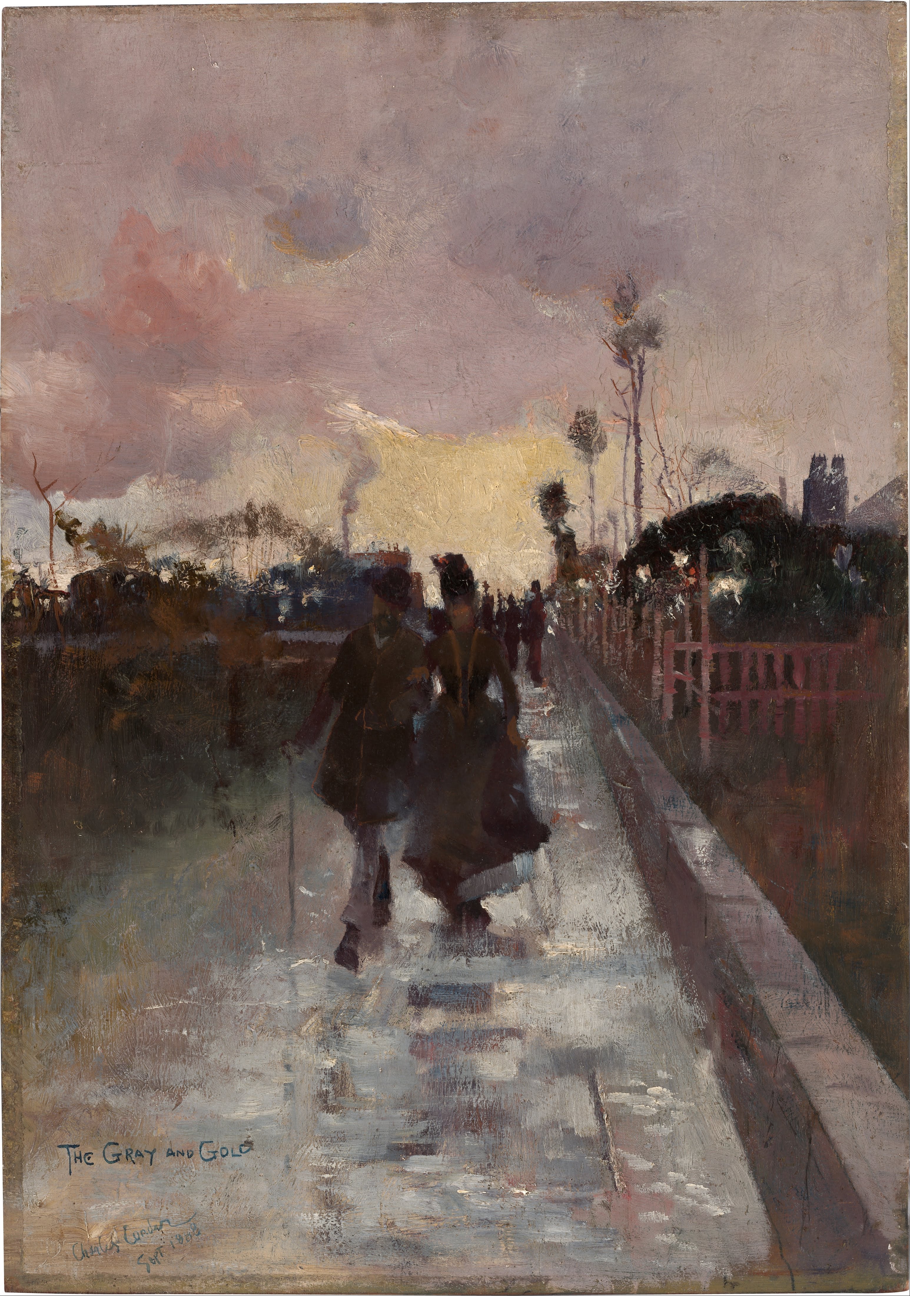Rentrer à la maison (Le Gris et l'Or) - Charles Conder image 1 reproduction de peinture à l’huile
