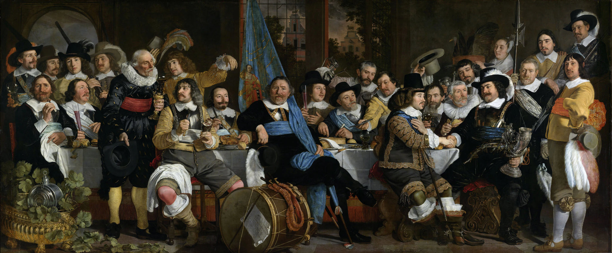 Repas des tirailleurs en célébration de la Paix de Munster - Bartholomeus van der Helst