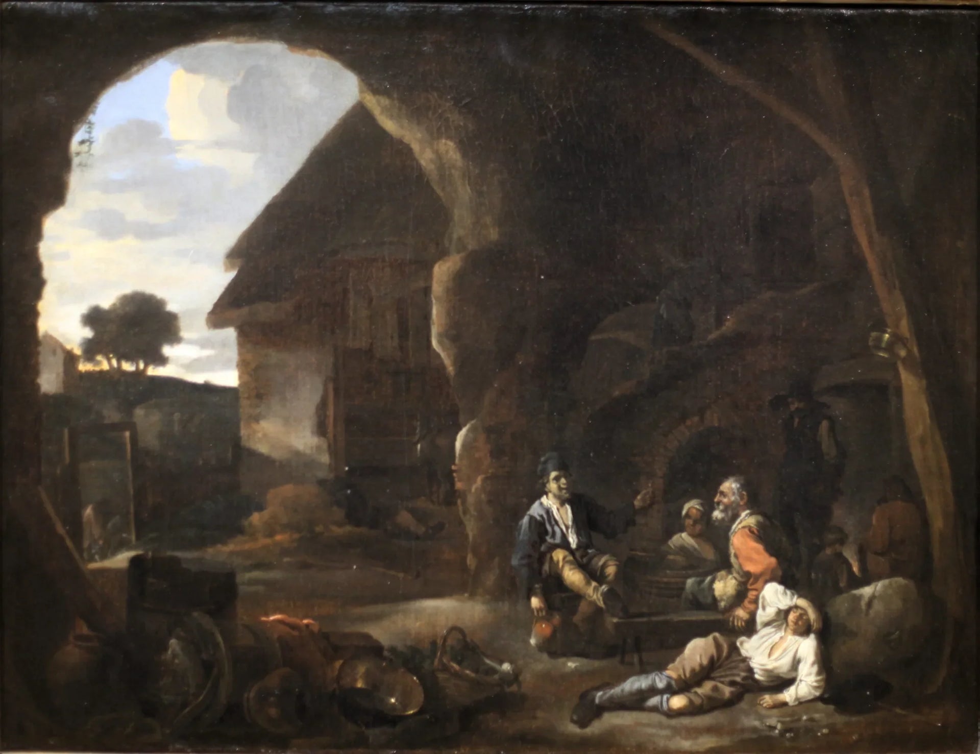 Repos de colporteurs - Sébastien Bourdon image 1 reproduction d’œuvre d’art à l’huile