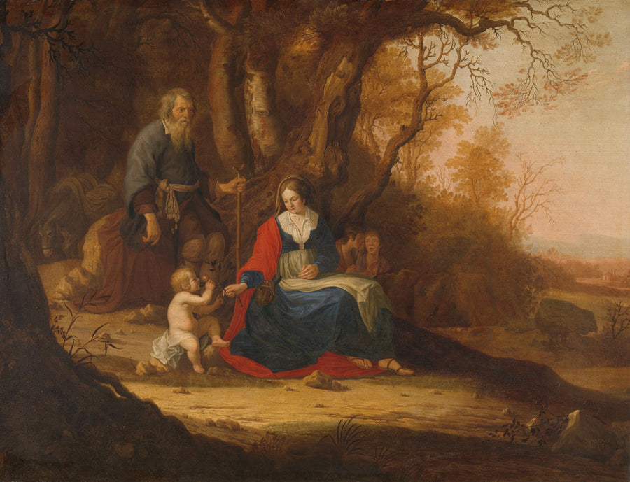 Repos pendant la fuite vers l'Egypte - Paulus van (II) Vianen