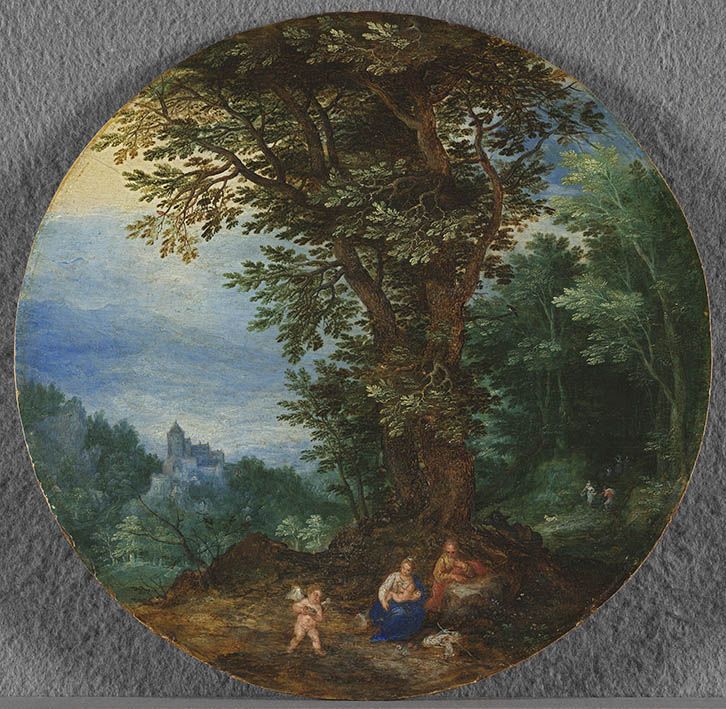 Reposez-vous pendant le vol vers l'Égypte - Jan Brueghel l'Ancien