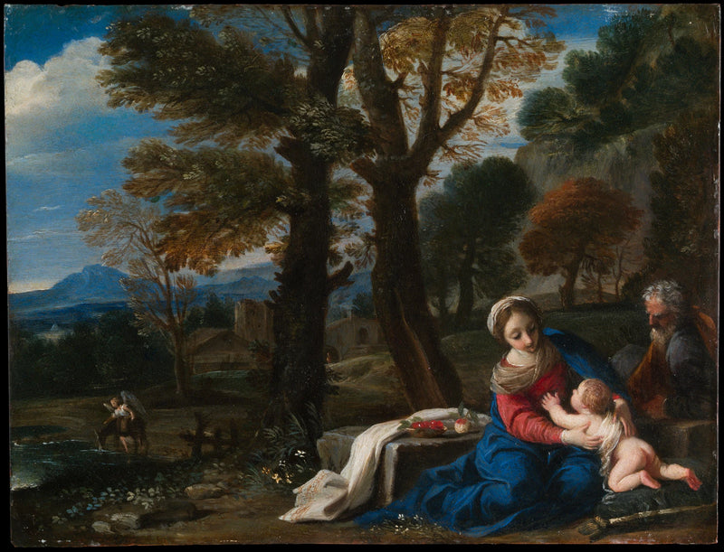 The Rest on the Flight into Egypt - Pier Francesco Mola