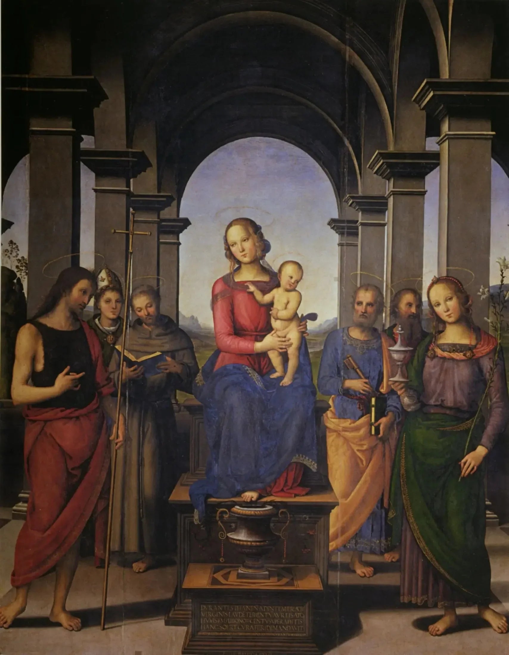 Retable de Fano - Pietro Perugino image 1 reproduction d’œuvre d’art à l’huile