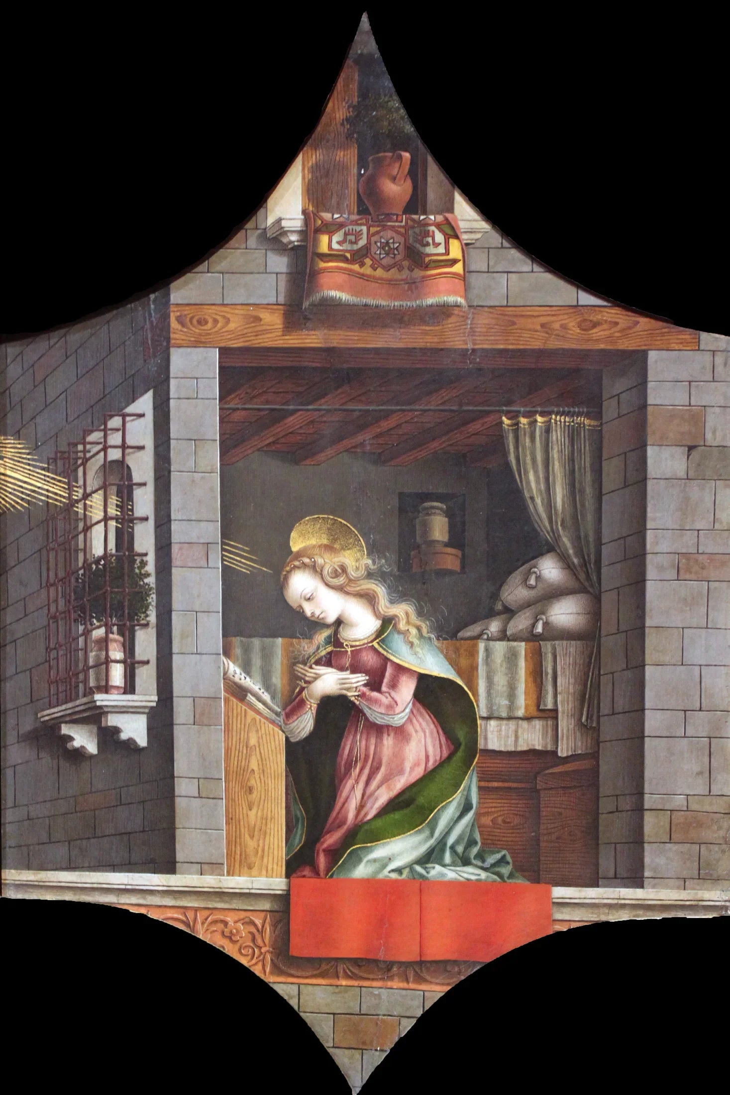 Retable de San Domenico : La Vierge Annonciatrice - Carlo Crivelli image 1 tableau peint à l’huile sur toile