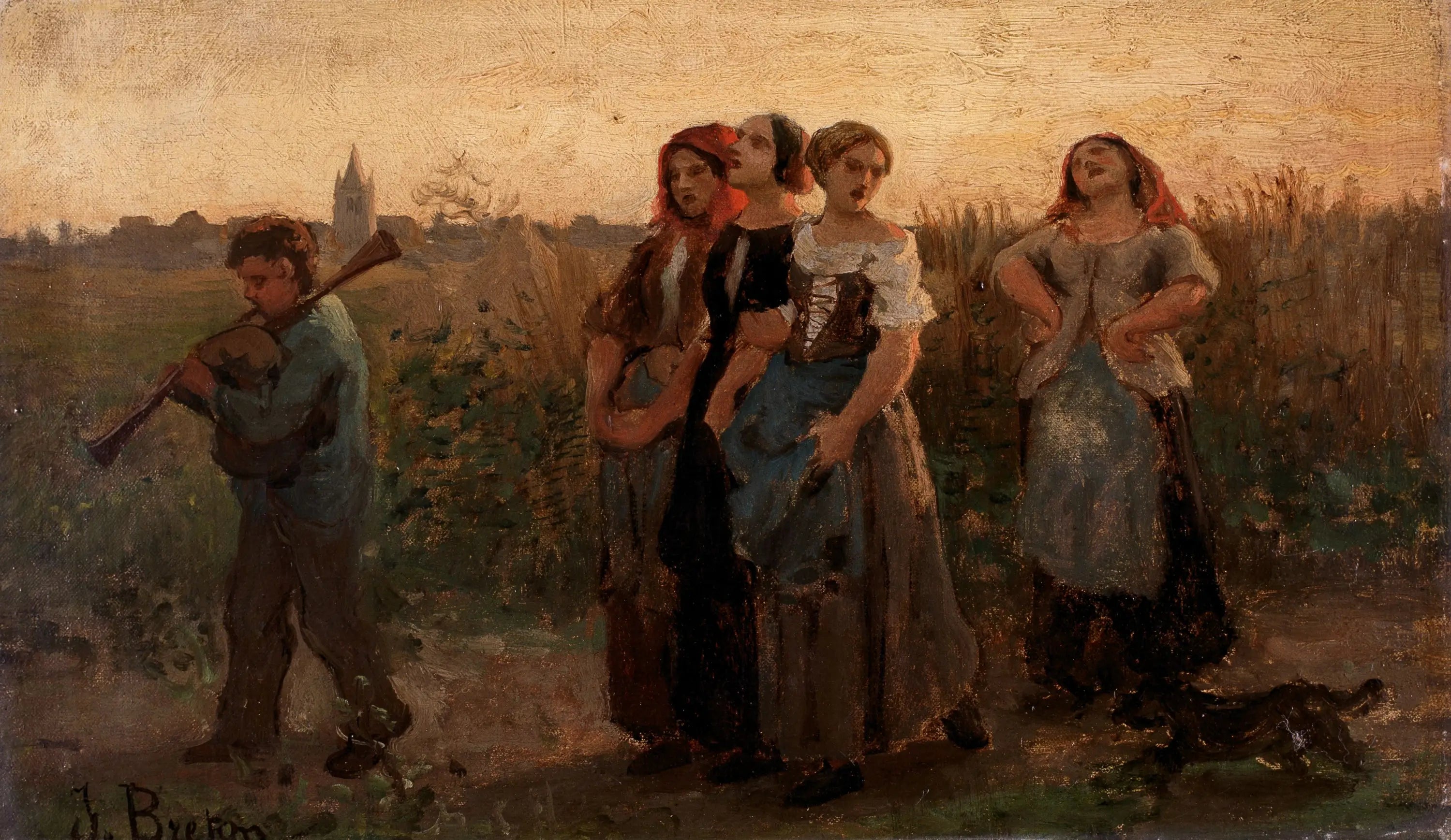 Retour des champs (étude) - Jules Breton - Alpha Reproduction