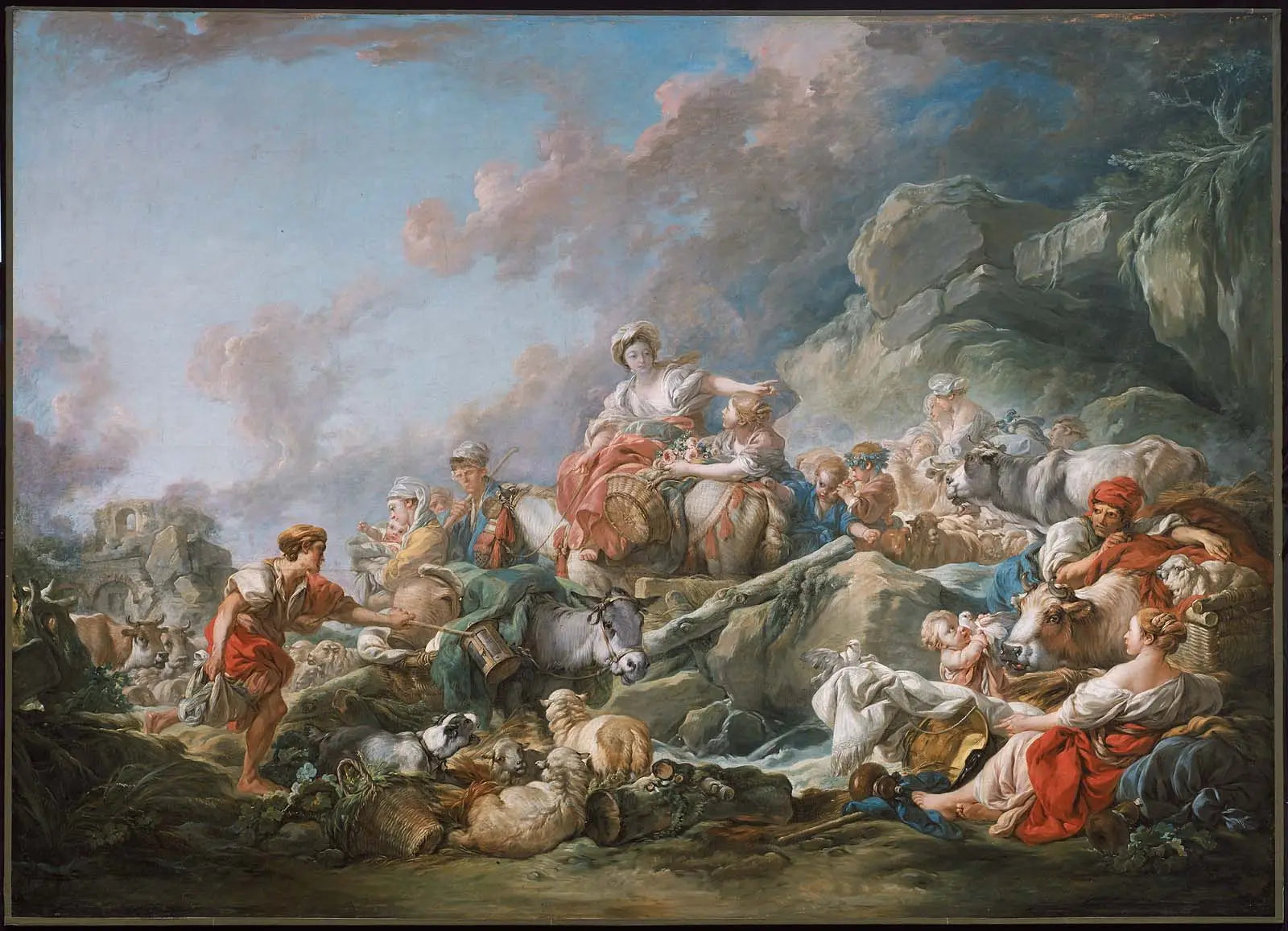 Retour du marché - François Boucher - Alpha Reproduction