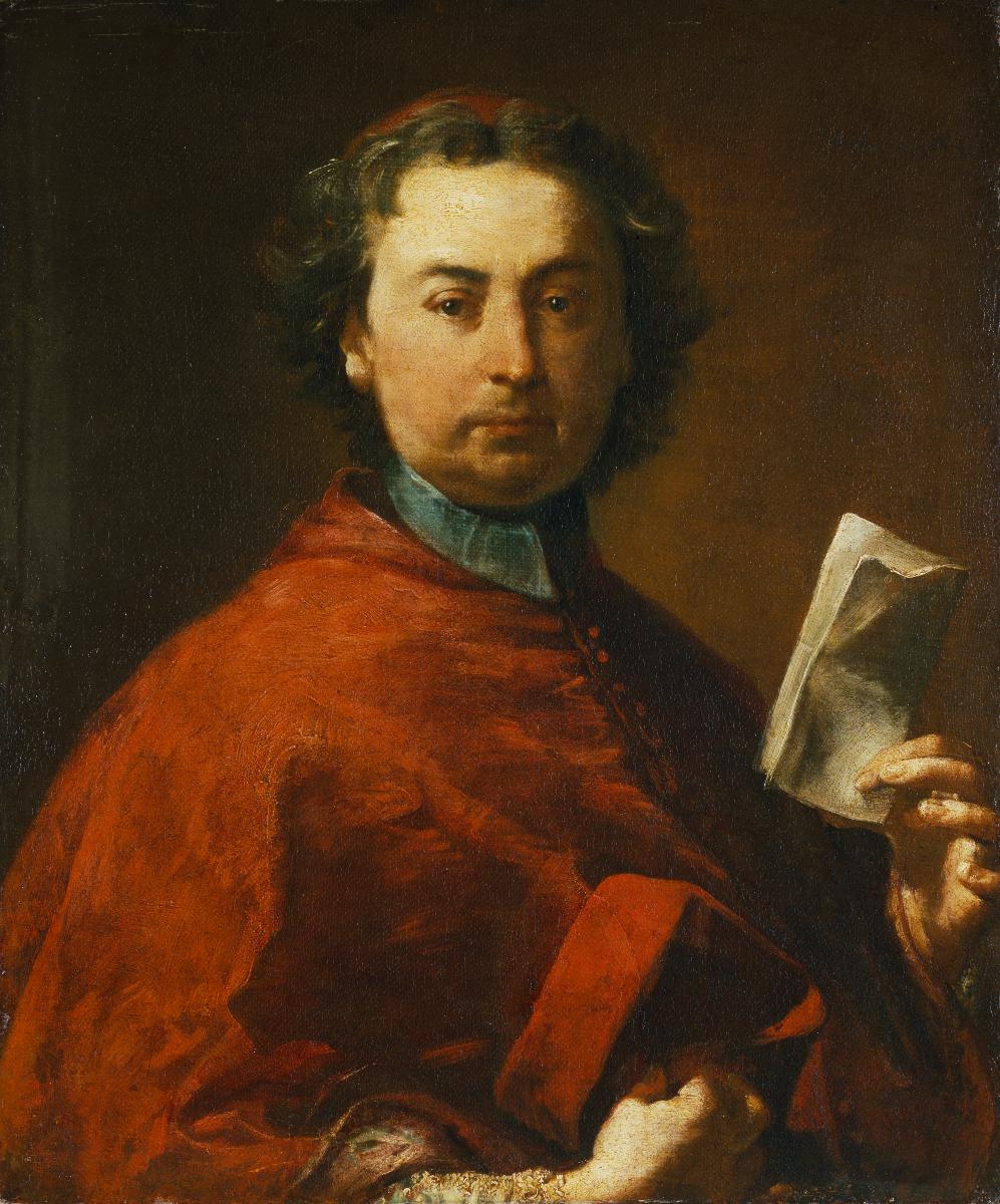 Ritratto di cardinale Tommaso Ruffo - Giuseppe Maria Crespi image 1 tableau peint à l’huile sur toile