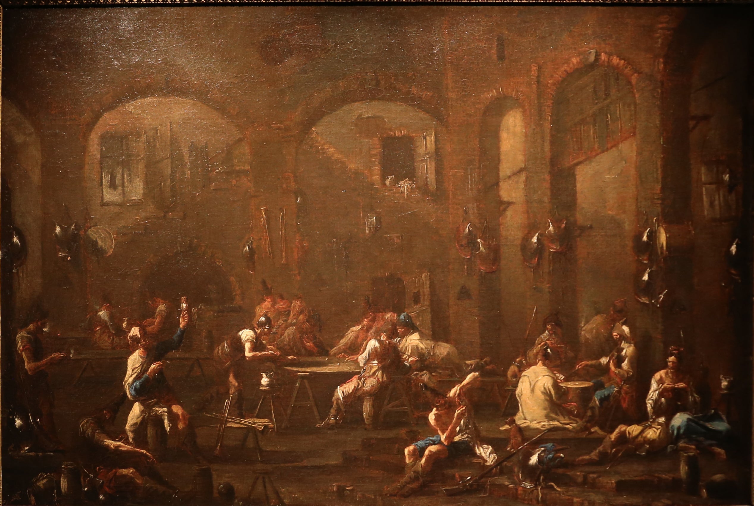riunione di soldati e di picaros - Alessandro Magnasco image 1 reproduction d’œuvre d’art à l’huile